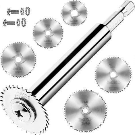Coupe-tubes PVC intérieur à tige hexagonale, 5 lames de scie (voir photo) (1/5)
