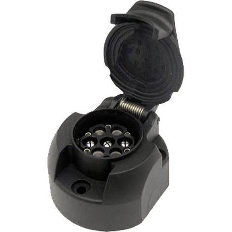 Conector de plástico de 7/13 pines, 12 V, 16 A, 1,5 mm², NEN 6120
