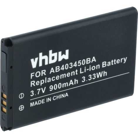 vhbw Akku kompatibel mit Samsung SGH-D528, SGH-D520, SGH-D610, SGH-D618, SGH-D728, SGH-D720 Handy Smartphone Telefon (900 mAh, 3,7 V, Li-Ion) (1/5)