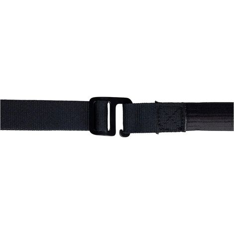Sangle cargo Oxford Atlas 26 mm x 2 m noire avec attache en forme de G