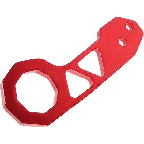 Gancio di traino per rimorchio Gancio di traino da corsa Gancio di traino in alluminio Gancio di traino posteriore Rosso (1/2)