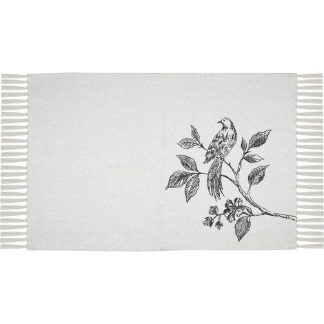 TAPPETO CLARINE 60X90CM ECRU' IN POLICOTONE. (1/3)