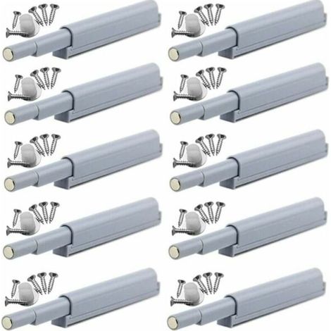 Magnetische Push-to-Open-Verschlüsse. Die Türen lassen sich durch einfaches Drücken öffnen und schließen (10 Stück).