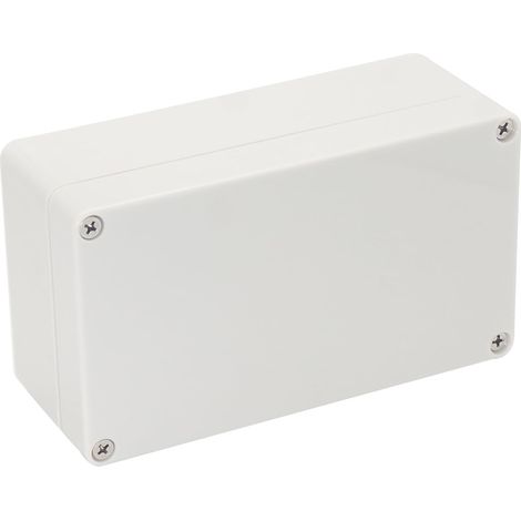 IP65 wasserdichte Anschlussdose, elektrisches Gehäuse aus ABS-Kunststoff, Stromversorgungsbox für elektronische Heimwerkerprojekte, weiß (150 x 150 x 120 mm)
