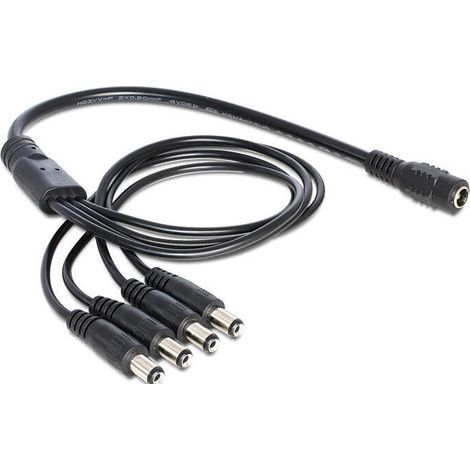 Delock Cable Dc Splitter 5.5 X 2.1 Mm 1 X Female  4 X Male