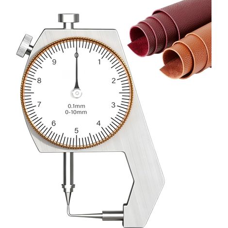 Jauge D'Épaisseur Pour Les Bijoux Dispositif de mesure ronde portable de Calibre Épaisseur Bijoux Perles Pour maroquinerie, atelier, studio, usine, laboratoire, tôle métallique et (1/5)