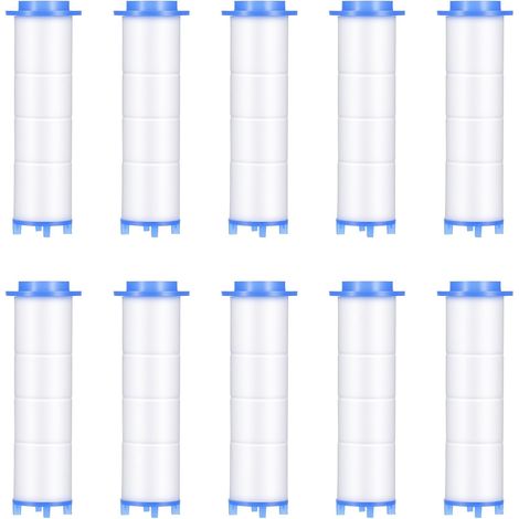 Pièces filtres de rechange pour pommeau de douche, 7 x 2,4 cm, cartouches de filtre en coton PP pommeaux de douche-élément filtrant pour douche à main (1/5)