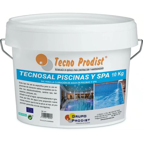 Tecno Prodist Tecnosal Piscines et Spas - Sel pour électrolyseurs au sel pour piscines, spas et jacuzzis