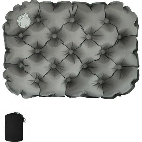 Coussin de siège gonflable - Coussin d'air portable pour stade - Imperméable - Idéal pour les activités de plein air, les stades, les avions, la randonnée, les pique-niques, le camping et les voyages (1/5)