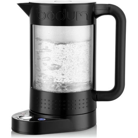 Bouilloire électrique double paroi - BODUM - BISTRO - 1500 W - 1,1 L - 5 températures - Intérieur en verre - Noir