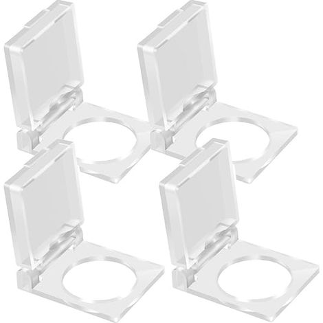 16mm 4pcs Plastic Push Button Switch Protection, Safety Button Cover(Transparent)