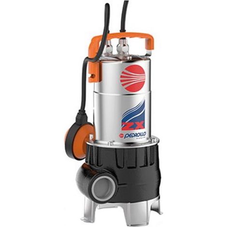 POMPA Sommergibile VORTEX Acque Sporche 0,7Hp ZX m1B/40 Galleggiante 5 Pedrollo MONOFASE