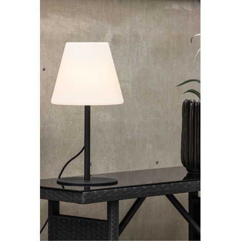 Morislampe de table extérieure noire. (1/4)