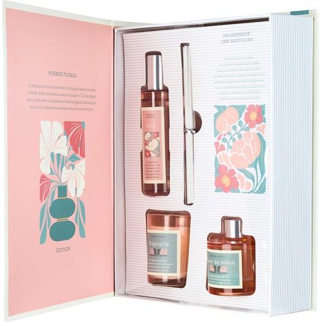 Coffret Senteur Parfumée "Flower" 25cm Fleur de Coton (1/5)