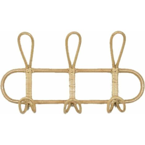 Crochets muraux en rotin pour vêtements d'enfants - Crochet de suspension en rotin - Décoration de chambre d'enfant (1/5)
