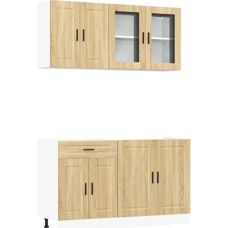 Maison Exclusive - Conjunto de armarios de cocina de 4 piezas "Po