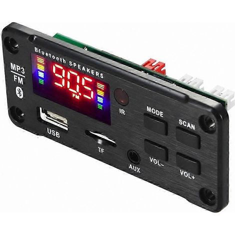 Module amplificateur audio 25Wx2 avec décodeur musical sans fil Bluetooth 5.0, compatible avec les systèmes de lecteurs MP3 de voiture 12V. (1/5)