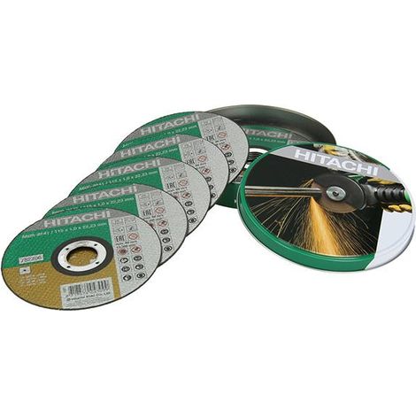 Set de 10 disques de coupe INOX Ø 125 x 1mm HIKOKI