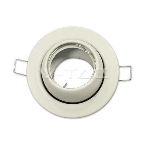 GU10 CORPO ROTONDO CAMBIO ANGOLO BIANCO (1/7)