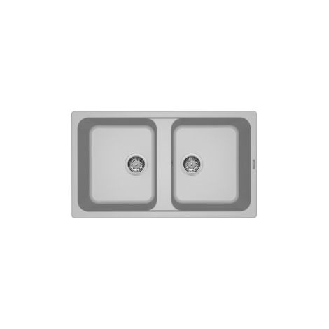LAV. LIFE 450 86x50 2 vasche ALUMINIUM 79 (1/5)