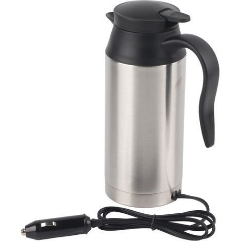 Tasse chauffante électrique Portable pour voiture, 12V, 750ml, tasse chauffante pour voyage, café, thé, bouilloire bouillante