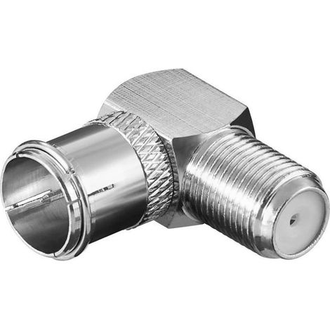 Adaptateur coudé F mâle (rapide) - F femelle 90° Goobay 67312 1 pc(s) (1/2)