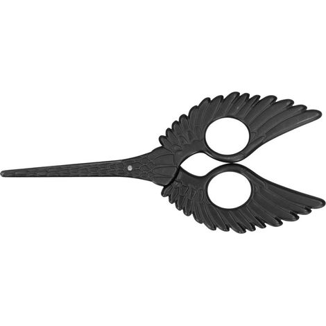 Paire de ciseaux de broderie vintage en acier inoxydable, fournitures de couture artisanales noires (1/5)