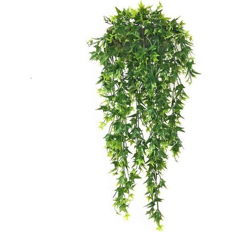 2 lianes de lierre artificiel, 80 cm, plastique ABS, UV résistant, pour décoration intérieure et extérieure (1/5)