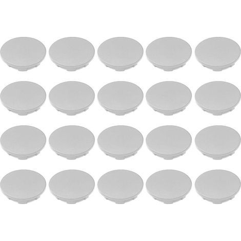 20x cache trou bouchon plastique 4mm gris protection trou meuble mur cloison (1/5)
