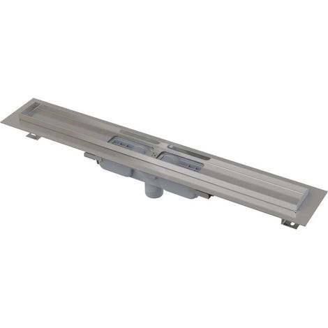 Alca - Bac à douche 30 cm, avec rebord pour grille perforée, acier inoxydable APZ1101-300
