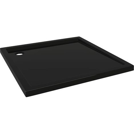 Receveur de douche carré ABS Noir 80x80 cm