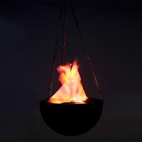 Lampe LED avec fausse flamme, feu de camp électrique, effet de scintillement artificiel (1/5)