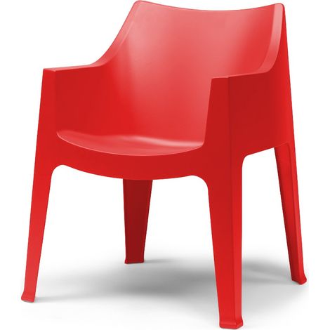 Chaises d'intérieur et d'extérieur Fauteuils avec accoudoirs Scab Coccolona - Rouge (1/7)