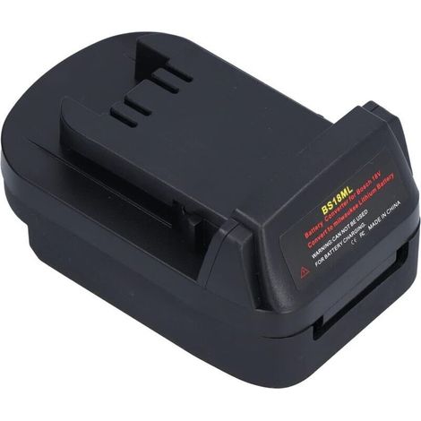 Convertisseur Adaptateur de Batterie BS18ML 18V pour Alimentation au Lithium 18V vers Milwaukee