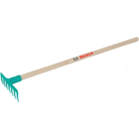 Bosch-Rechen mit Holzstiel