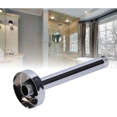 Bras de douche standard américain NPT φ20 mm, tige murale encastrée au plafond, tuyau rond, accessoires de douche pour hôtels, commerce international transfrontalier, 6 pouces, standard américain, éle (1/5)