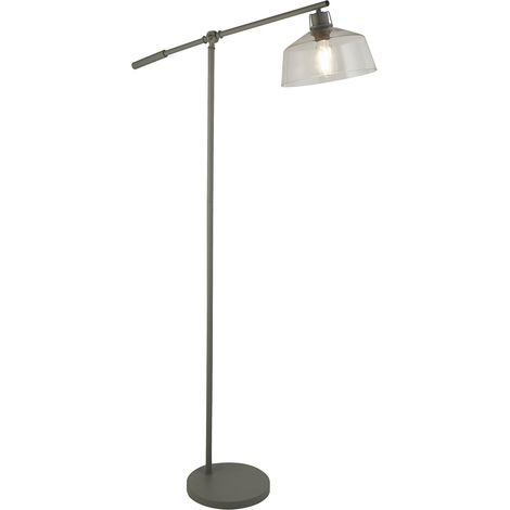 Searchlight Cantebury Lampada da terra Canterbury in vetro trasparente e metallo grigio (1/3)