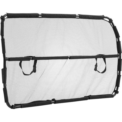 Barrière de séparation pour chien en voiture 142 cm, filet transparent, berline, break, camionnette et SUV, protège les passagers (1/5)