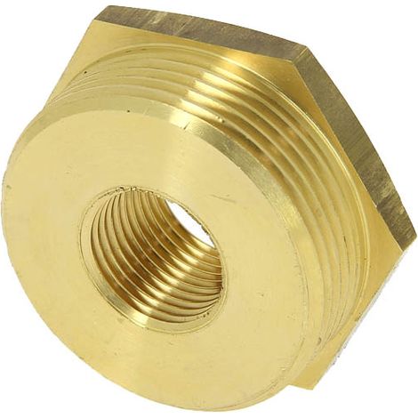 Réduction laiton 6 pans Mâle 1"1/2 Femelle 1/2