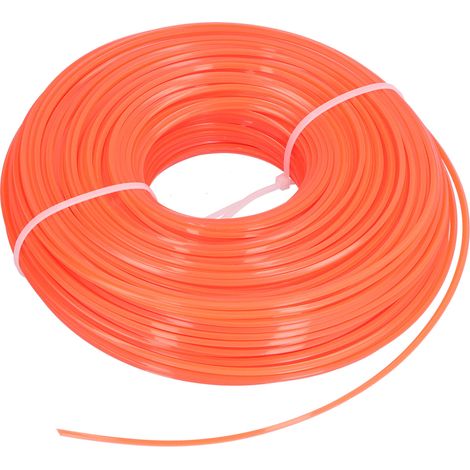 100 m Trimmerfaden, 2,4 mm Vierkant-Nylonfaden, Ersatzteil für Benzin-Freischneider (1/5)