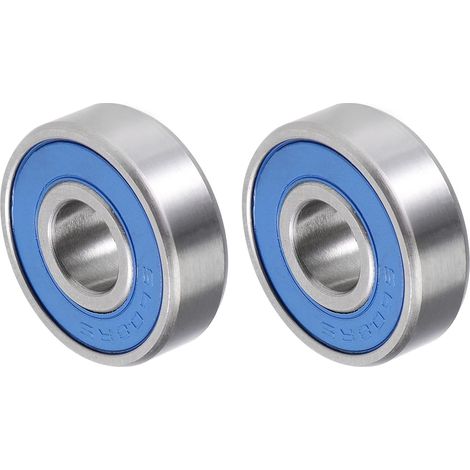 Rodamientos de bolas S608-2RS de 8 x 22 x 7 mm, acero inoxidable 440C, para máquinas herramienta, doble sellado. (1/4)