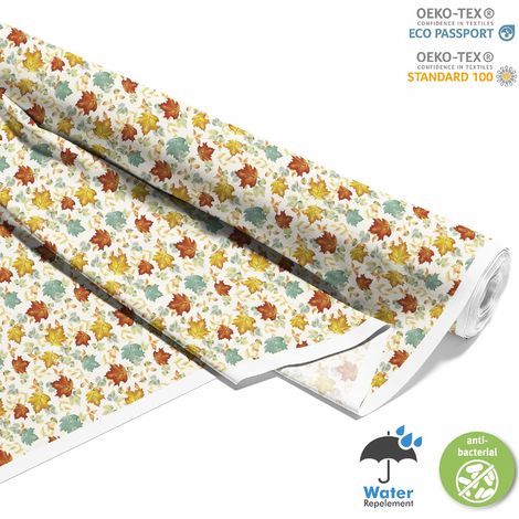 Outdoor Dekostoffe Oxford - Motiv gemalte Herbstblätter (1/5)