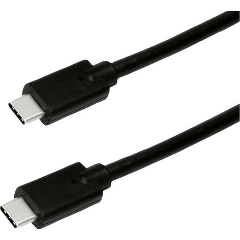 Roline green Câble USB-C USB 3.2 Gen2 USB-C® mâle 2.00 m noir blindé, sans halogène, gaine TPE 11.44.9073 V944563 (1/3)