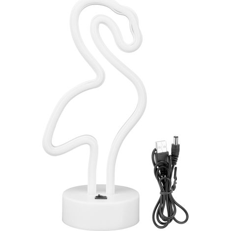 Lampe néon LED décorative pour fête, chambre, cadeau enfant, alimentation USB/piles, veilleuse colorée