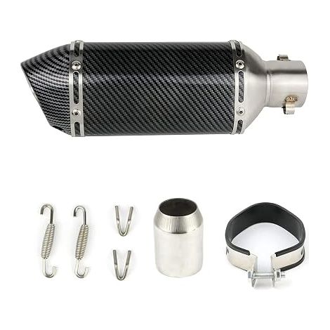 Motorcycle Exhaust System 38-51mm with Removable DB Killer, Motorcycle Muffler for Yamaha Suzuki, Sport Motorcycles, ATVs and Scooters (1/5)