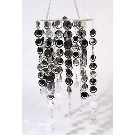 PARALUME 30X60CM ARGENTO LUCIDO PENDENTE DECORO CASA NATALE