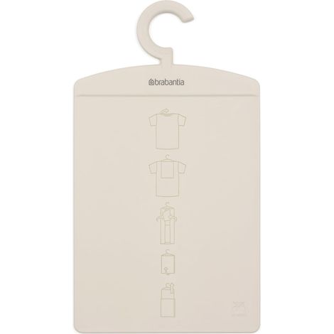 Planche à Plier Le Linge (Beige Clair) - Guide de Pliage de Table pour T-Shirts et Pulls, Accessoire Garde-Robe et buanderie Organisation, Organisateur de vêtements, 38,2 x 0,5 x 21,3 cm (1/4)