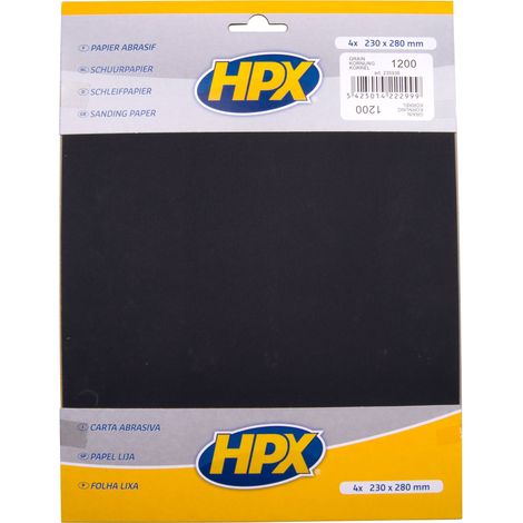 PAPIER ABRASIF P1200 X 4 HPX
