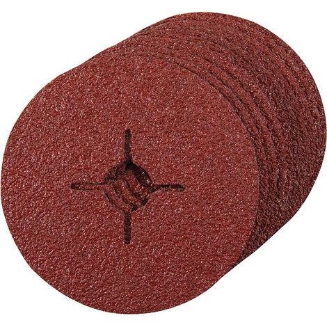 10 x Fiberschleifscheiben 115 x 22,23 mm K24