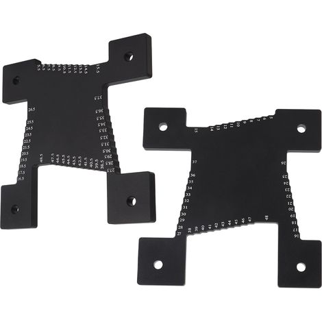 Set aus 2 Aluminium-Tiefenmessern, metrische Skala, präzise Schnittmessung für Kreissägeblätter (1/5)